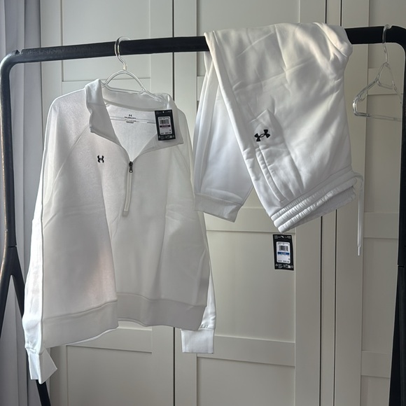 Under Armour White Athletic cotton blend set NWT $200 value - Picture 1 of 8